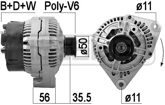MESSMER Generator 209551a für VW Mercedes DAF