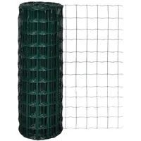 vidaXL Eurozaun Stahl 10 x 1,7 m Grün vidaXL