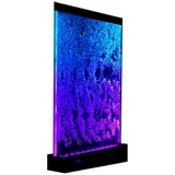 Xlmoebel Zimmerbrunnen Wasserwand Regal Schrank mit LED-Beleuchtung 120x200 cm Wasserwand, (Water Wall), Hergestellt in Europa weiß