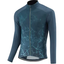 Radtrikot langarm M Bike L/S Jersey Crush Hotbond® RF - Blau L