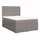 vidaXL Boxspringbett mit Matratze Taupe 140x200 cm Stoff