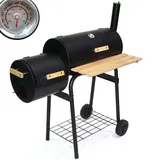 Apex - Bbq Holzkohlegrill Barbecue 56510 Smoker Grill Grillwagen Standgrill Räucherofen