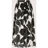 Madeleine Maxirock Damen Floral Schwarz 42