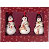Villeroy & Boch Nostalgic Ornaments Ornamente Schneemänner, 3tlg,