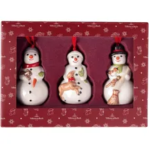 Villeroy & Boch Nostalgic Ornaments Ornamente Schneemänner, 3tlg,
