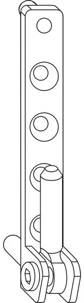 WINKHAUS Ecklager ESV.6-3-16.SL, symmetrisch, 100 kg, silber