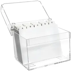 MAUL Karteikasten A6 glasklar Acryl
