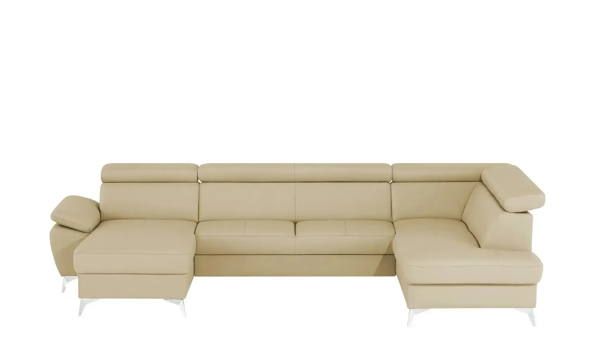 uno Wohnlandschaft mit verstellbarem Kopfteil Apollo ¦ beige ¦ Maße (cm): B: 338 H: 96 T: 210.0