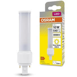 Osram 4058075823334 LED EEK F (A - G) G24d-1 5W, 540lm, 3000K, warmweiße Lichtfarbe, zielgerichtete Beleuchtung dank rotierender Endkappe, LED-Ersatz für klassische Kompaktleuchtstofflampen mit Sockel G24D-1