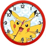 COFI Pokémon analoge Wanduhr 25 cm rot
