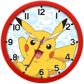 COFI Pokémon analoge Wanduhr 25 cm rot