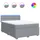 vidaXL Boxspringbett 140 x 200 cm Hellgrau