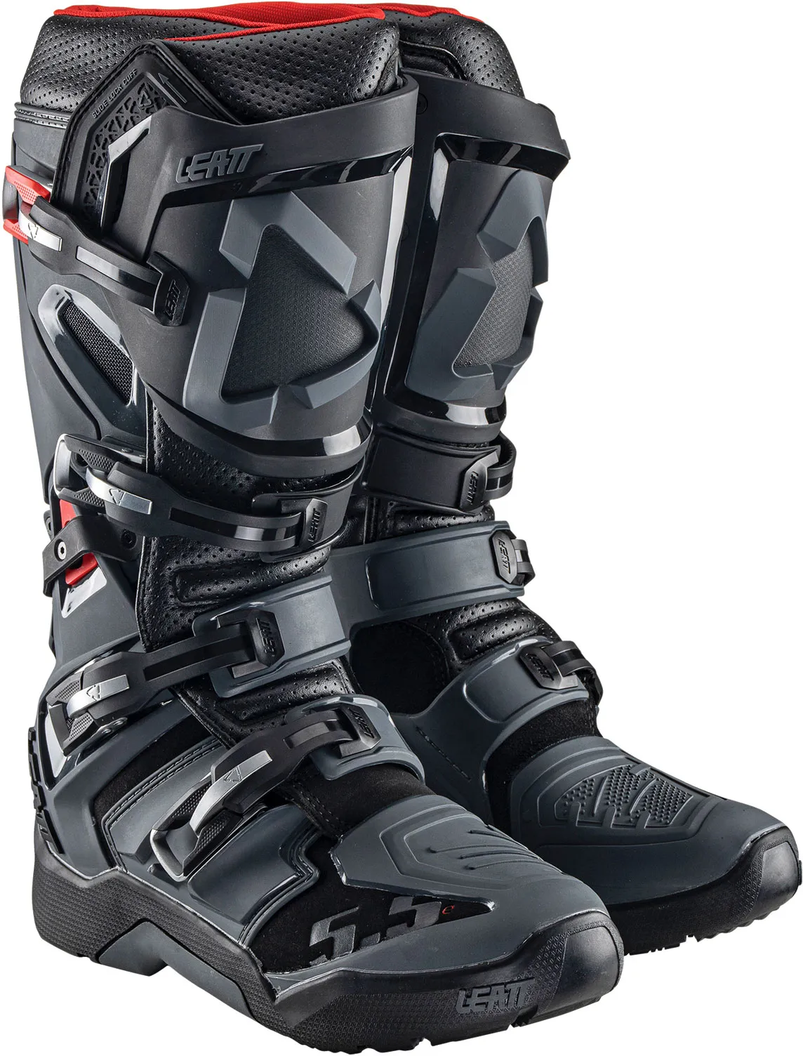 Leatt 5.5 FlexLock Enduro Graphene, bottes - Noir/Gris/Blanc - 7 US