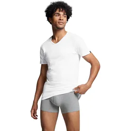 Puma T-Shirt »PUMA BASIC 2P V-NECK TEE« 2er Pack, V-Ausschnitt, Kurzarm, elastisch, Baumwolle PUMA weiß