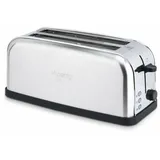 Edelstahl Langschlitz Toaster H.Koenig TOS28 für 4 Scheiben Toast 1400 Watt