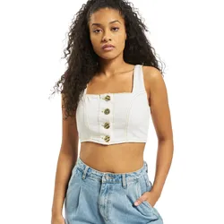 Missguided Kombiteil mit Kontrastnähten in Weiß - 