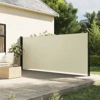 vidaXL Seitenmarkise Ausziehbar Creme 180x500 cm