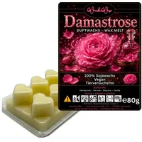 WonderWax Duftwachs WonderWax® Duftwachs 6 Herzen, (Damastrose), Duftrichtung: Damastrose