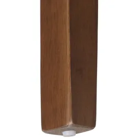 Mendler Esszimmertisch HWC-M57, Esstisch, Massiv-Holz Laminat Melamin 160-200x90cm, ausziehbar Beton-Optik, braune Beine