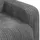 vidaXL Sessel Hellgrau Cord 1 x 1 x 1 cm Grau mit Rollen