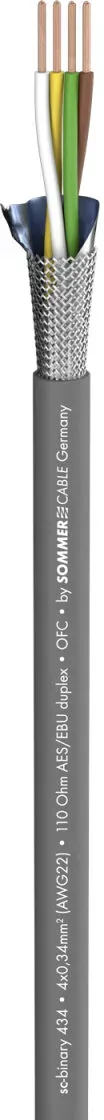DMX Binary 434 DMX512; 4 x 0,34 mm2; PVC Ø 7,00 mm; grau