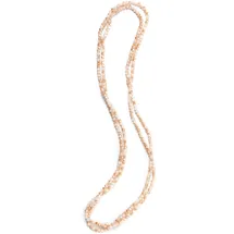 COLLEZIONE ALESSANDRO Lange Kette Frankfurt Beige / Glas