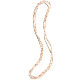 COLLEZIONE ALESSANDRO Lange Kette Frankfurt Beige / Glas