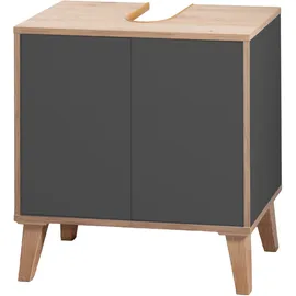 roba Waschbeckenunterschrank Morena 2 Türen 32,5 x 63 cm Braun