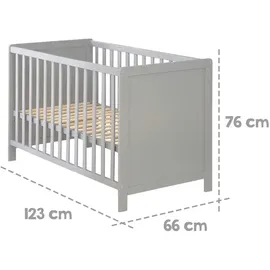 roba Beistellbett-Set Hamburg ¦ grau ¦ Maße (cm): B: 66 H: 76