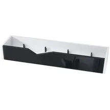 Vladon Garderobenpaneel, Schwarz Hochglanz, 83.5x12.5x21 cm, Garderobe, Garderobenpaneele, Garderobenpaneele