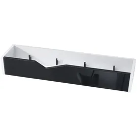 Vladon Garderobenpaneel, Schwarz Hochglanz, 83.5x12.5x21 cm, Garderobe, Garderobenpaneele, Garderobenpaneele