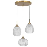 Nova Luce 9191542 »Vario E27 Pendelleuchte Gold, transparent