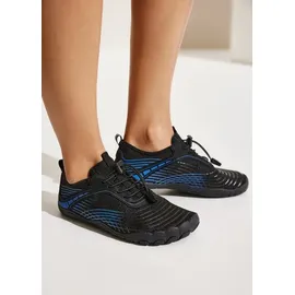 VIVANCE Damen Slip-On-Sneaker schwarz/royalblau 35