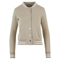 URBAN CLASSICS College Sweat Jacke Chalk Dust 3XL