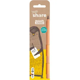 Share Bleistift Jumbo 2 St. grau