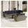 vidaXL Gartensofa-Set 9-tlg. grau