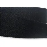 Gurtband 40mm Baumwolle Taschengurt Uni 32 Farben - 1 Meter (Schwarz)