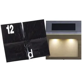 Star Trading Solar-Hausnummernleuchte Edelstahl onesize