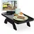 Relaxdays Sofatablett, Armlehne, Bambus, mit Handyhalterung, HxBxT: 12 x 40,5 x 25 cm, Sofaablage Getränke, schwarz