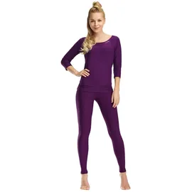 Winshape Functional Light and Soft 3/4-Arm Top AET139LS, in dark plum | Gr.: XS