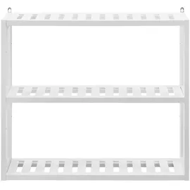 [en.casa] Wandregal 54 x 60 x 15 cm Weiß