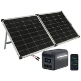 Tragbare Powerstation & Solar-Generator 1.229 Wh, USV, 240-W-Panel