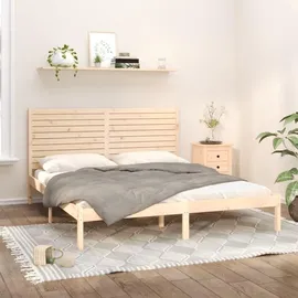 vidaXL Massivholzbett 180 x 200 cm Braun