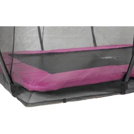 EXIT TOYS Silhouette Bodentrampolin 214 x 305 cm inkl. Sicherheitsnetz rosa