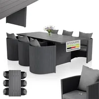 Juskys  Costa Luna Set 7-tlg. anthrazit