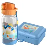 HABA Geschirr-Set Trinkflasche & Brotdose im Doppelpack in Pinguin | Gr.: onesize