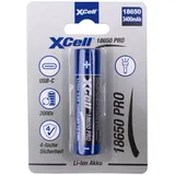 XCell 18650 Pro Li-Ion Akku 3,6V 3400mAh mit USB-C