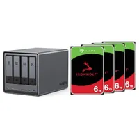UGREEN NASync DXP4800 NAS System 4-Bay 24TB inkl. 4x Seagate IronWolf ST6000VN006 6 TB