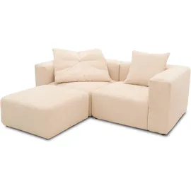 Raum.Id Ecksofa Gerrid L-Form« Cord, Modulsofa, bestehend aus 2 Eckelementen + 1 Hocker