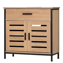 EUGAD Waschbeckenunterschrank 2 Türen 30 x 60 cm Beige